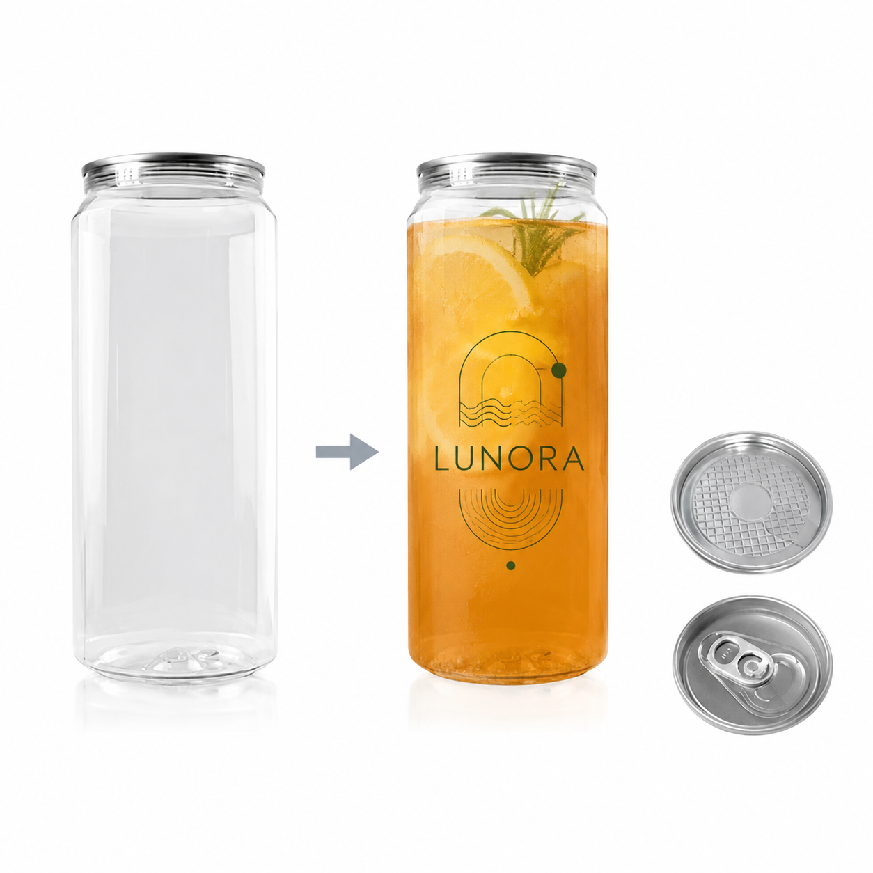 500ml-A PET Cans (Box of 100)