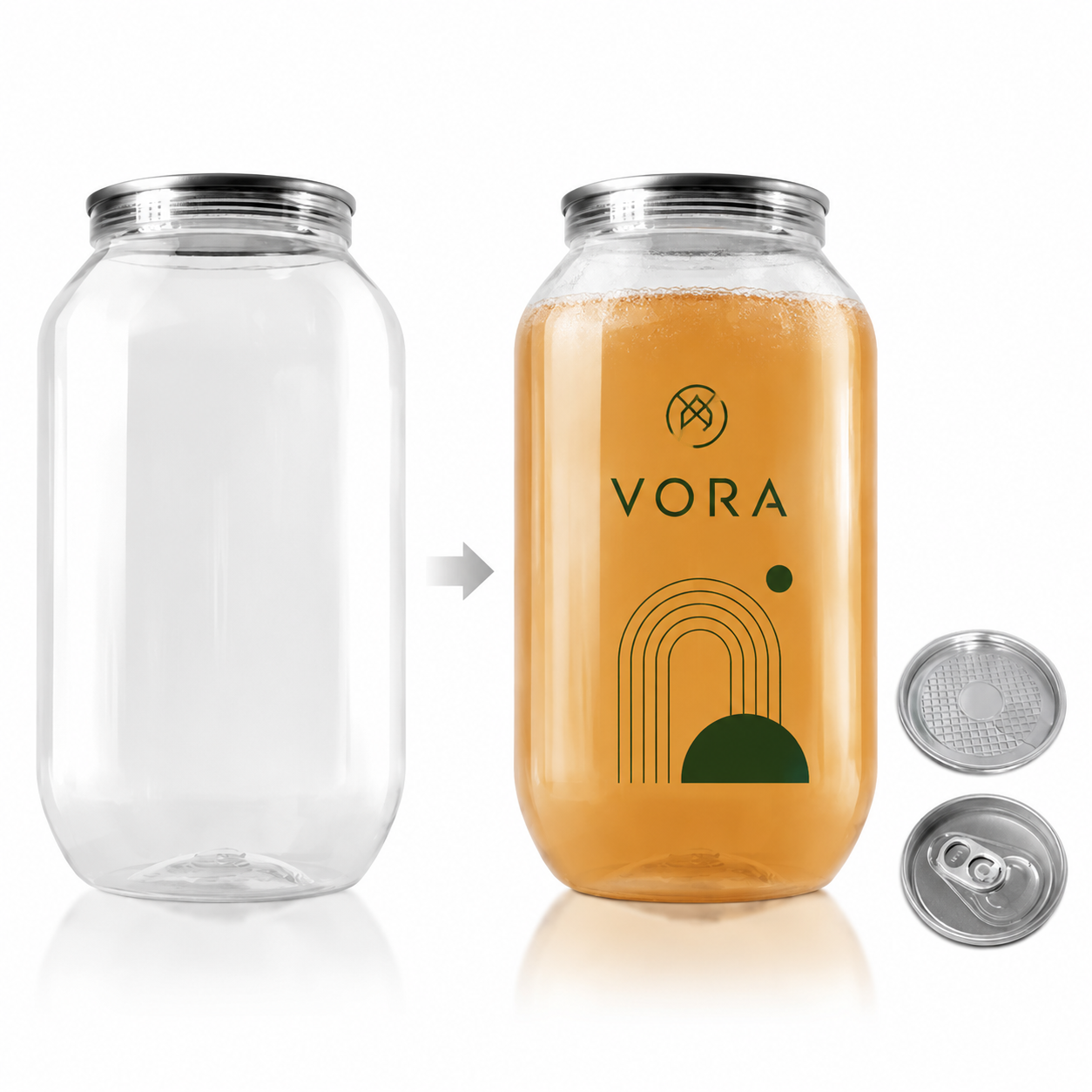 500ml-B PET Cans (Box of 100)