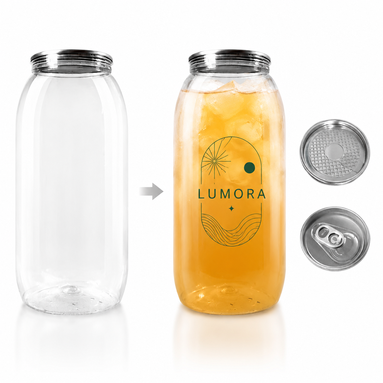 700ml-A PET Cans (Box of 100)