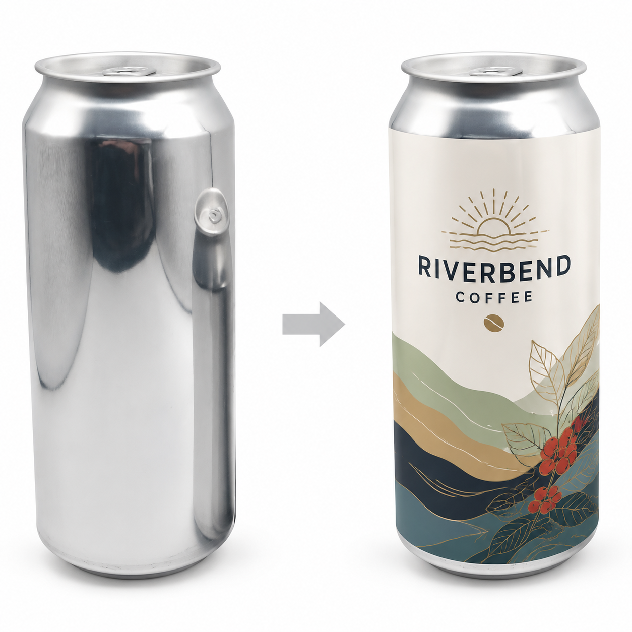 500ml Aluminum Cans (Box of 100)